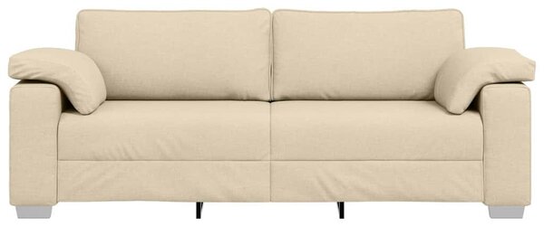 3-Fős kanapé Krém 220 cm szövet