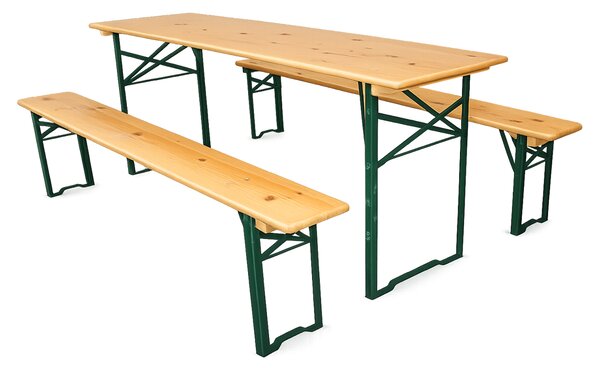 BAVORD Sörpad garnitúra PREMIUM 200x50cm - tömör fenyő - asztal + pad