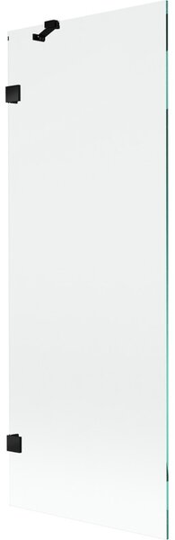Mexen, Mexen Lunar 1 szárnyú kádparaván 70 x 150 cm, átlátszó, fekete - 897-070-000-70-00