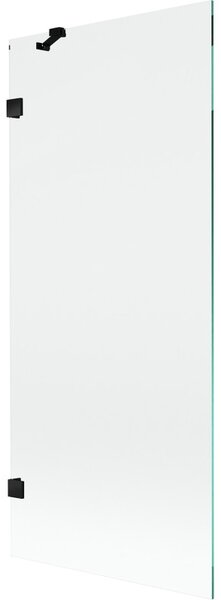 Mexen, Mexen Lunar 1 szárnyú kádparaván 80 x 150 cm, átlátszó, fekete - 897-080-000-70-00