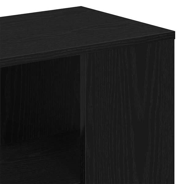 Széf fiókkal Fekete tölgy 60 x 30 x 50 cm Faanyag