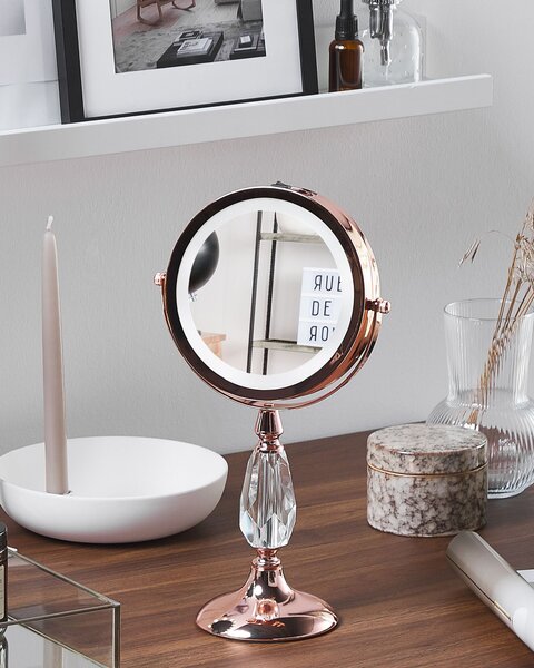 Sminktükör LED MAURY Rose gold