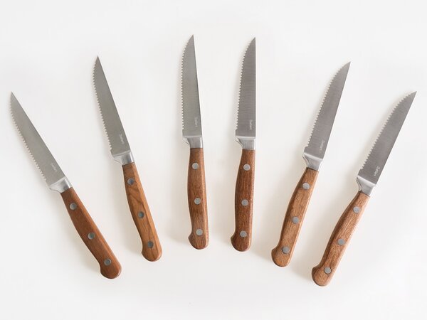 6 darabos steak késkészlet NAGANO Barna