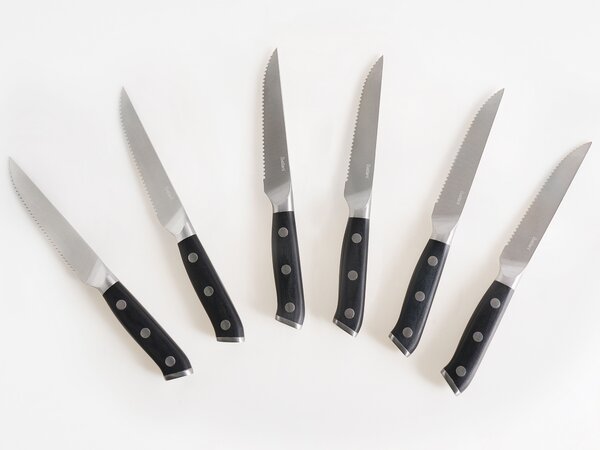 6 darabos steak késkészlet TOYAMA Fekete