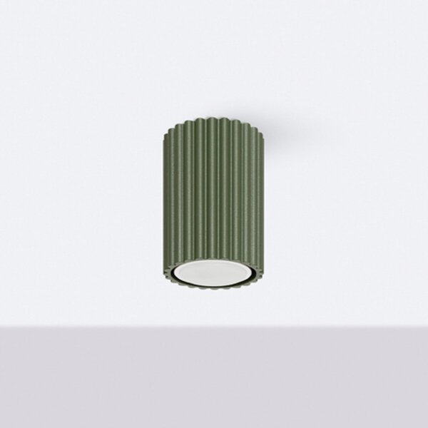 Mennyezeti Lámpa SOLLUX LIGHTING, ALORA, dimmable, Zöld, Nappali, Alumínium