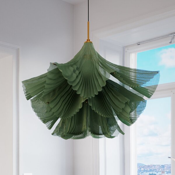 Függőlámpa By Rydéns, Juliette, dimmable, Zöld, Étkező, Fém, Dizájn
