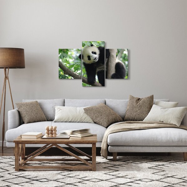 Kép - Panda a fán (90x60 cm)