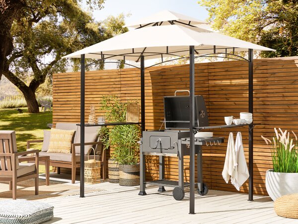 Pavilon NARO 240 cm x 148 cm Fém Bézs