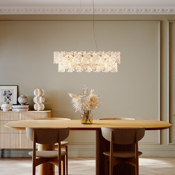 Függőlámpa By Rydéns, Lorraine, dimmable, Átlátszó, Étkező, Műanyag