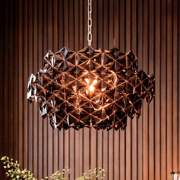 Függőlámpa By Rydéns, Monarque, dimmable, Fekete, Étkező, Műanyag