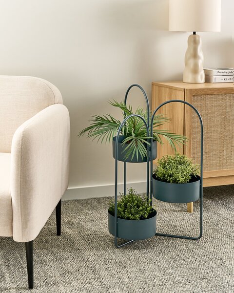 Virágállvány COLUTENA 56 cm Fém Sötétkék