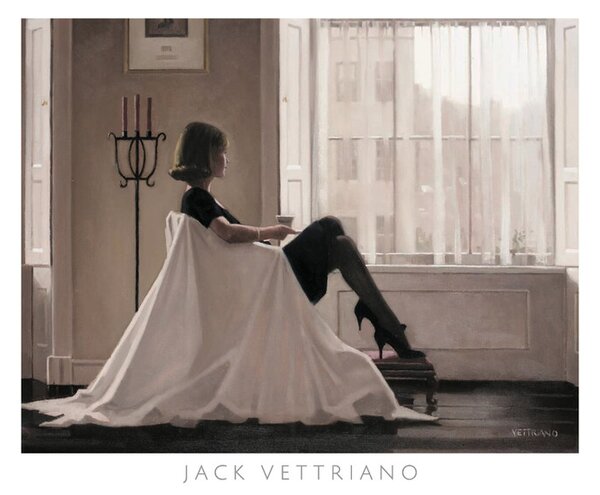 In Thoughts Of You - Retrospective Print Exhibition, 1996 Festmény reprodukció, Jack Vettriano, (80 x 60 cm)