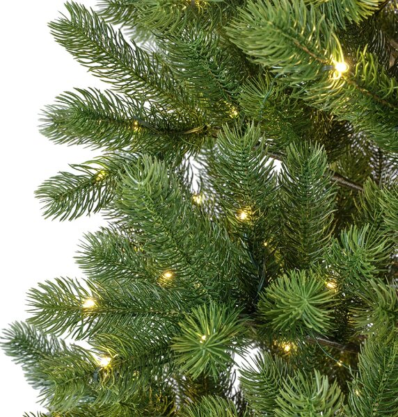 Kenmore 240 cm LED műfenyő – előre világított, élethű karácsonyfa