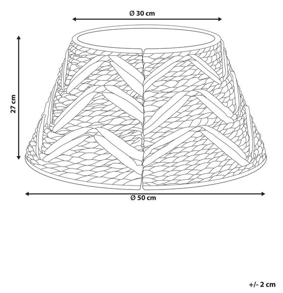 Karácsonyfa alátét FLATEYRI 50 cm Természetes
