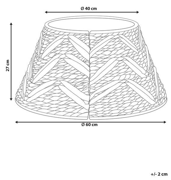 Karácsonyfa alátét FLATEYRI 60 cm Természetes