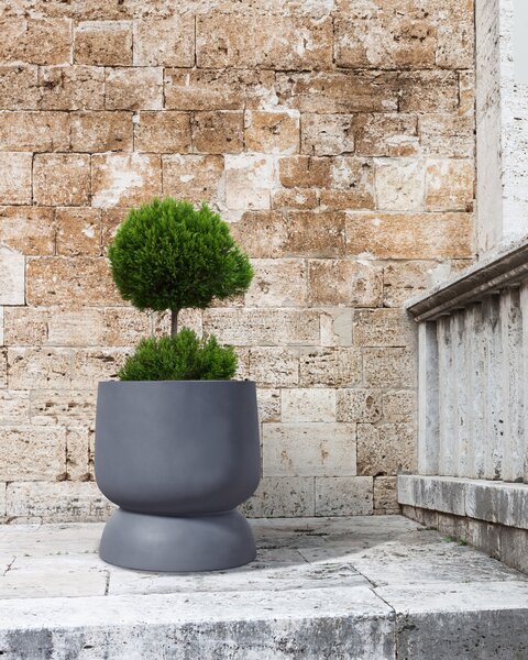 Virágcserép ARAUCARIA 42 cm Szürke