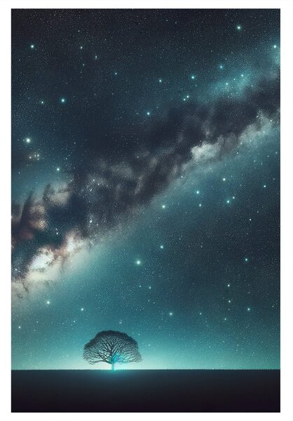 Kép életfa és galaxis