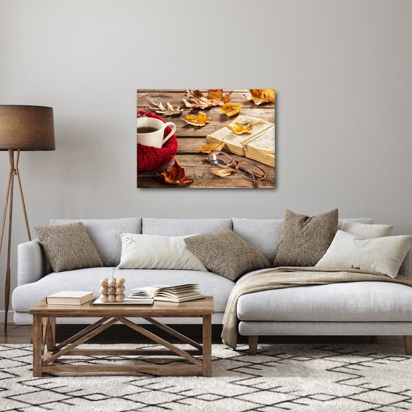 Kép - Őszi csésze tea (70x50 cm)