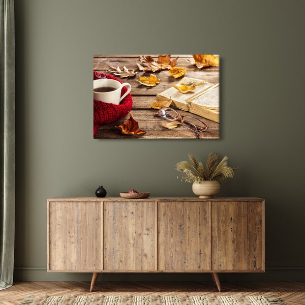 Kép - Őszi csésze tea (90x60 cm)