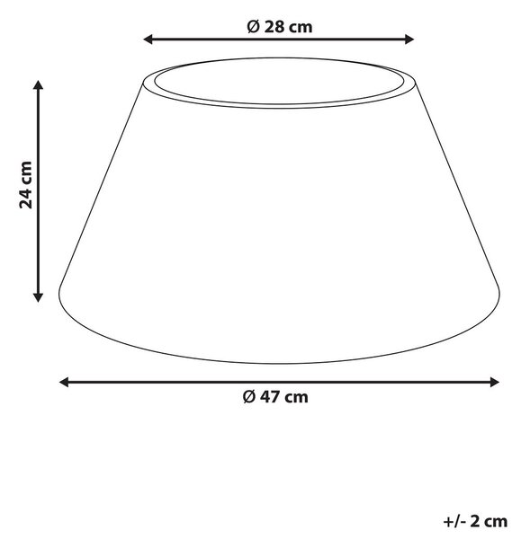 Karácsonyfa alátét FLOCON 47 cm Világosbarna