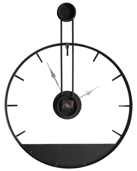 Fali óra TAUGON 60 cm Fém Fekete