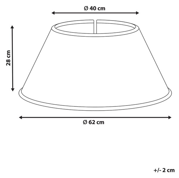 Karácsonyfa alátét VUOTSO 62 cm Természetes