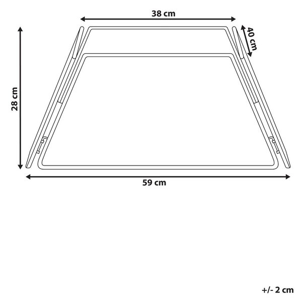 Karácsonyfa alátét MISTEL 59 cm Természetes
