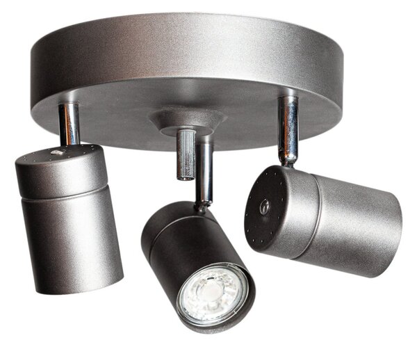 Mennyezeti Lámpa By Rydéns, Correct, dimmable, Szürke, Nappali, Fém, Modern