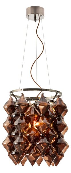 Függőlámpa By Rydéns, Gemma, dimmable, Barna / Rozsdabarna, Étkező, Üveg
