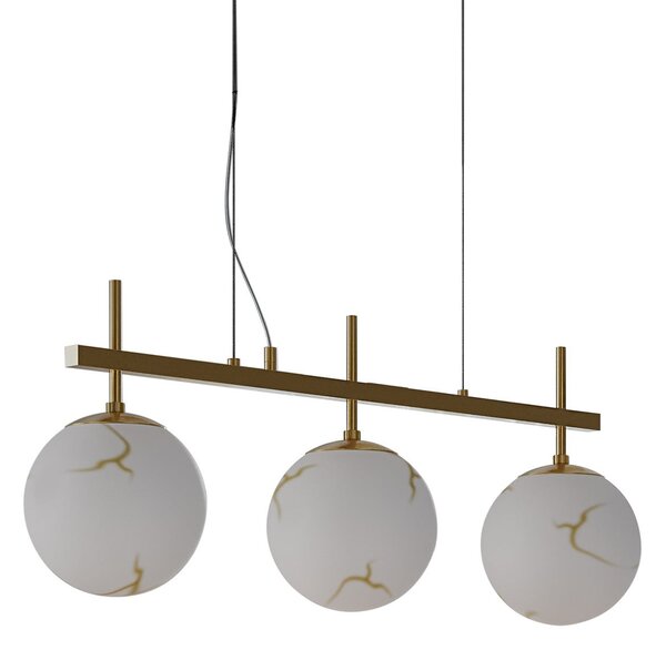 Függőlámpa By Rydéns, Bellagio, dimmable, Fehér, Étkező, Üveg