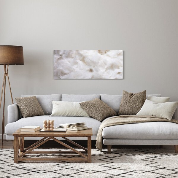Kép - Fehér tollak (120x50 cm)