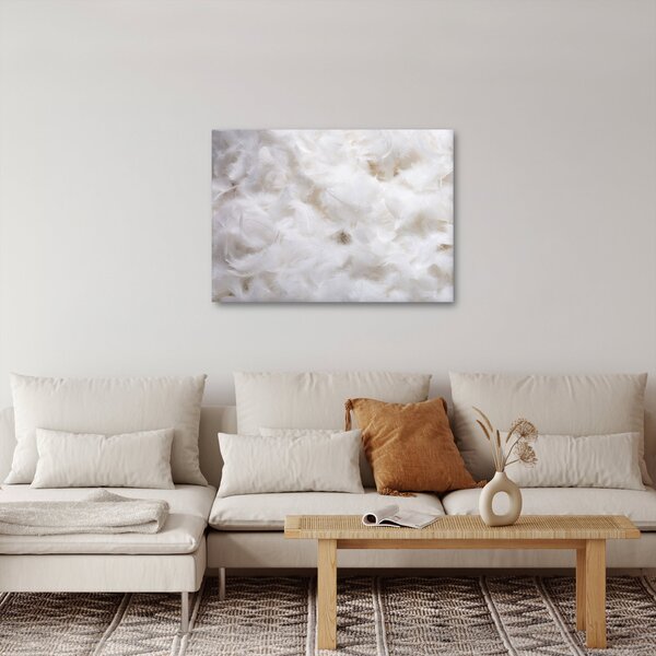 Kép - Fehér tollak (70x50 cm)