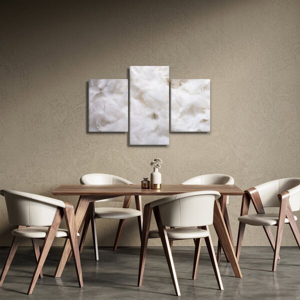 Kép - Fehér tollak (90x60 cm)
