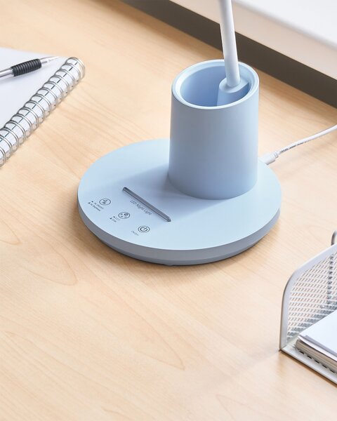 LED asztali lámpa VELA Dimmer funkcióval Kék