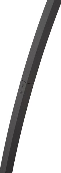 Modern fekete ívlámpa LED-del és érintődimmerrel - Arlow