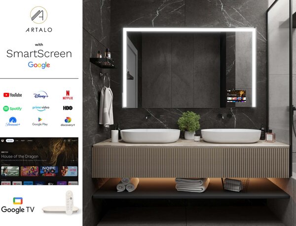 Tükör LED világítással M2 prémium