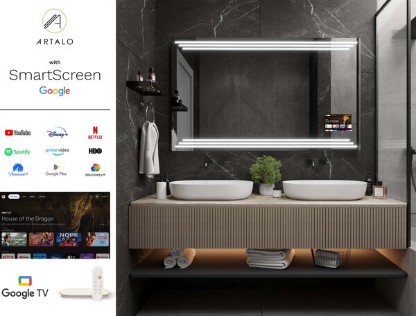 Tükör LED világítással M17 prémium