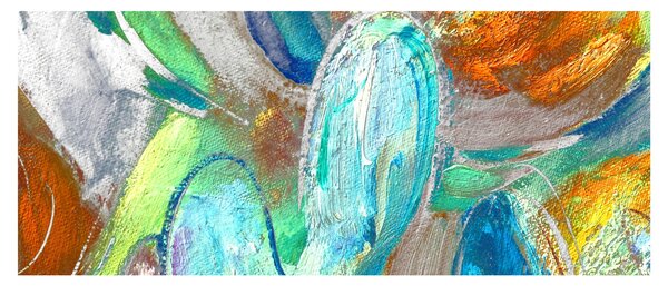 Kép - Színes absztrakció (120x50 cm)