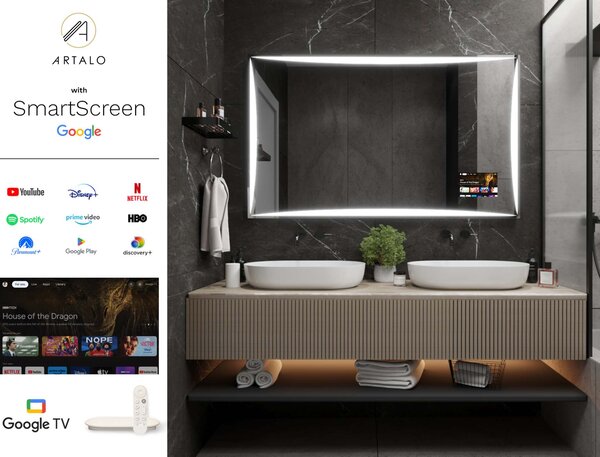 Tükör LED világítással M5 prémium