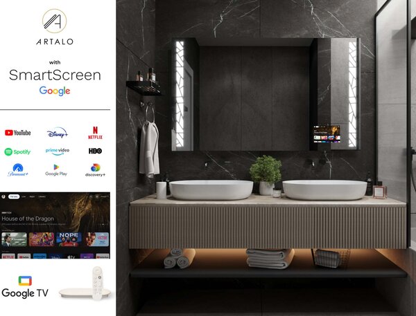 Tükör LED világítással M22 premium