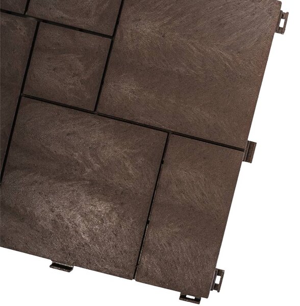 Multy home Gumi csempe STONE MOSAIC 30 x 30 cm, barna