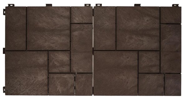 Multy home Gumi csempe STONE MOSAIC 30 x 30 cm, barna
