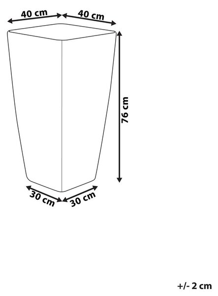 Virágcserép MODI 40 cm Arany