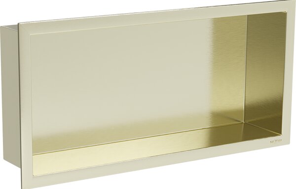 Mexen X-Wall-R fülkes polc peremmel 45 x 20 cm, arany kefélt - 1950452010
