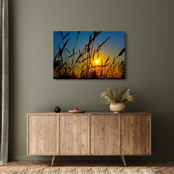 Kép - naplemente a réten (90x60 cm)