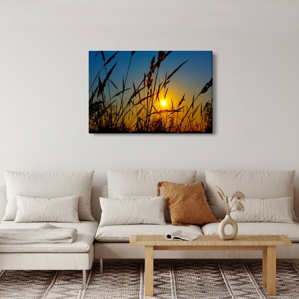 Kép - naplemente a réten (90x60 cm)