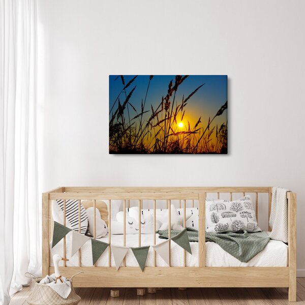 Kép - naplemente a réten (90x60 cm)
