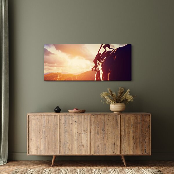 Kép - Hegymászók (120x50 cm)