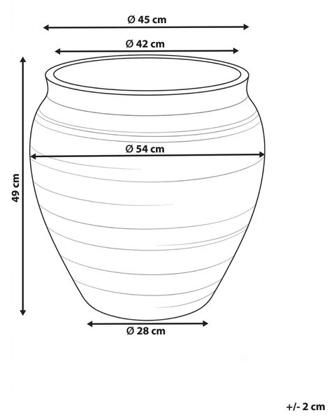 Virágcserép THERISO 54 cm Sötétzöld
