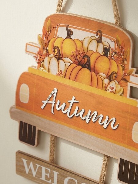 Sinsay - Fali dekoráció – autó „Autumn Welcome” felirattal - többszínű